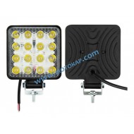 LED ФАР ЗА РАБОТНО ОСВЕТЛЕНИЕ 48W 12-24V РАЗПРЪСНАТА СВЕТЛИНА
