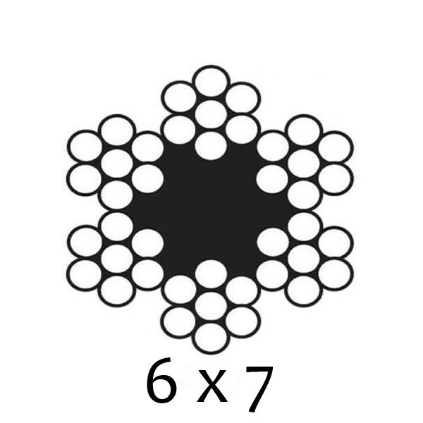 Стоманено въже 6х7+ОС 13,0 мм